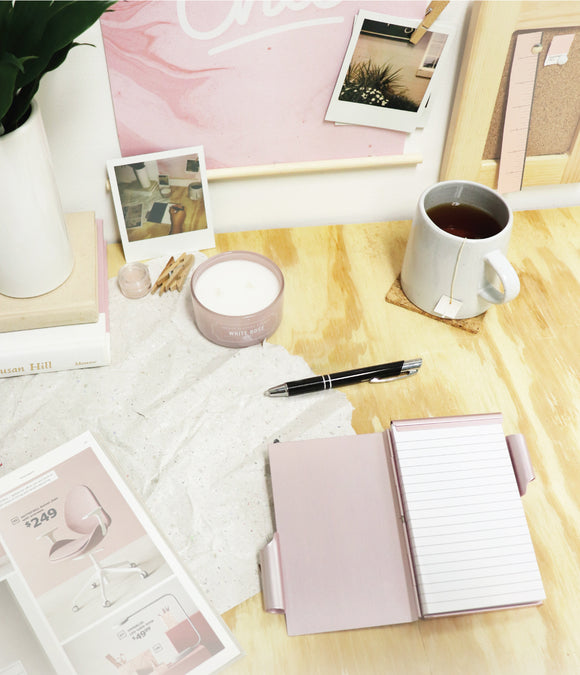 Aluminum Notepads+ LED Pen