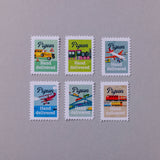 Counter-top box of Pigeon stamps