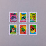 Counter-top box of Pigeon stamps