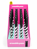 Erasable Pens- Black Cat design- CDU 24 pieces