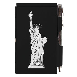 Flip Note - NY - Black Statue of Liberty