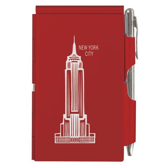 Flip Note - NY - Red Empire State Building