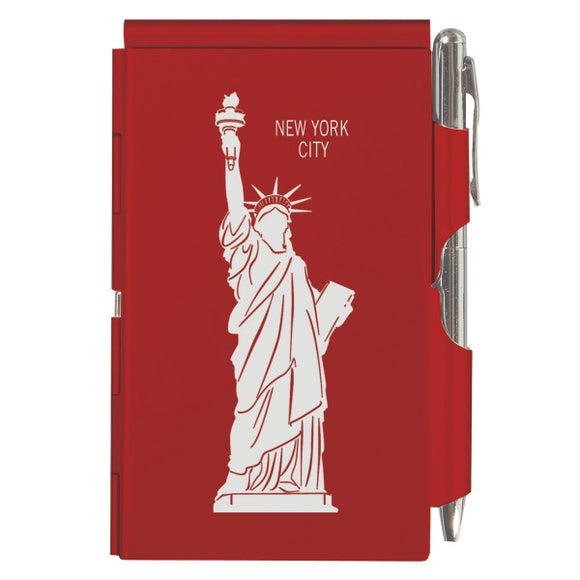 Flip Note - NY - Red Statue of Liberty