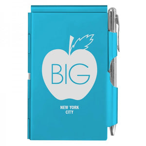 Flip Note - NY - Bright Blue Apple