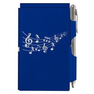 Flip Note - Royal Blue Music Notes