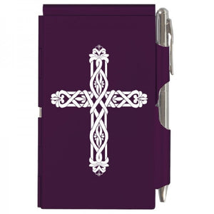 Flip Note - Braided Cross Purple