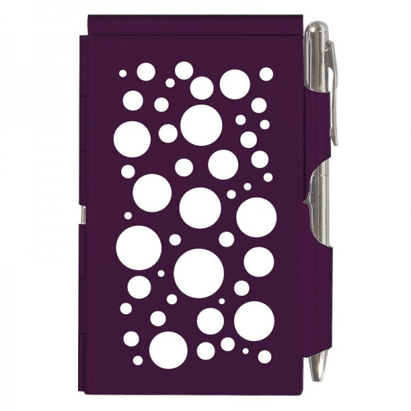 Flip Note - Polka Dots Purple