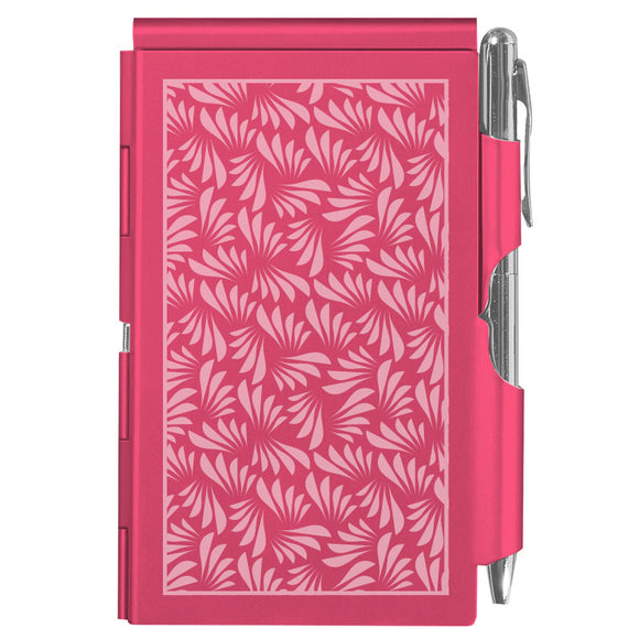 Flip Note - Pink Leaf