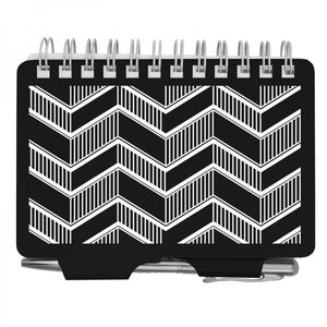 Password Book - Black ZigZag