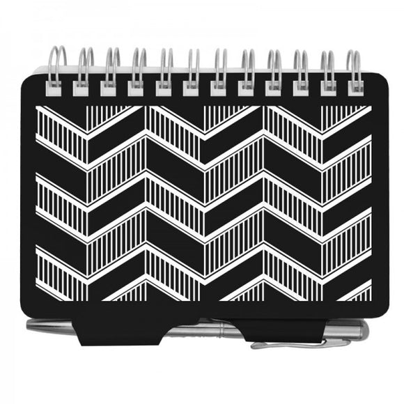 Password Book - Black ZigZag