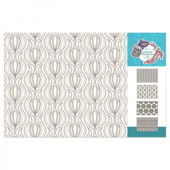 Coloring Placemats - Geometric Florals