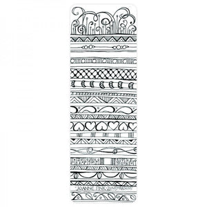 Coloring Bookmark - Pattern Rows