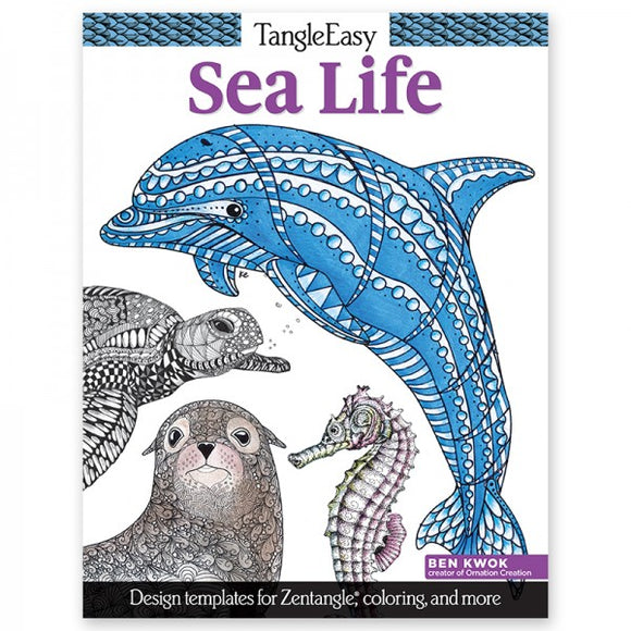 Coloring Book - TangleEasy - Sea Life