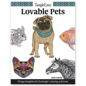 Coloring Book - TangleEasy - Lovable Pets