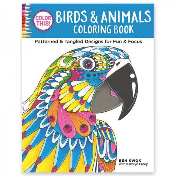 Coloring Book - Color This! Birds & Animals
